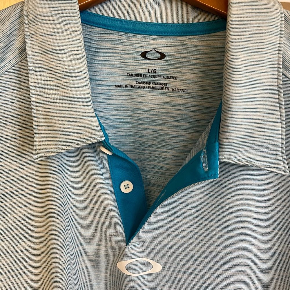 Oakley Golf Polo Blue Sz Large LG
